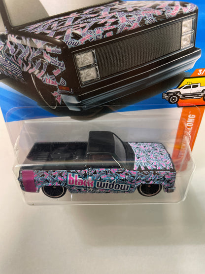 Hot Wheels 1/64 '83 Chevy Silverado Black & Pink