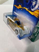 Hot Wheels 1/64 Treasure Hunt Riley & Scott MK III Gold & White - Damaged Card