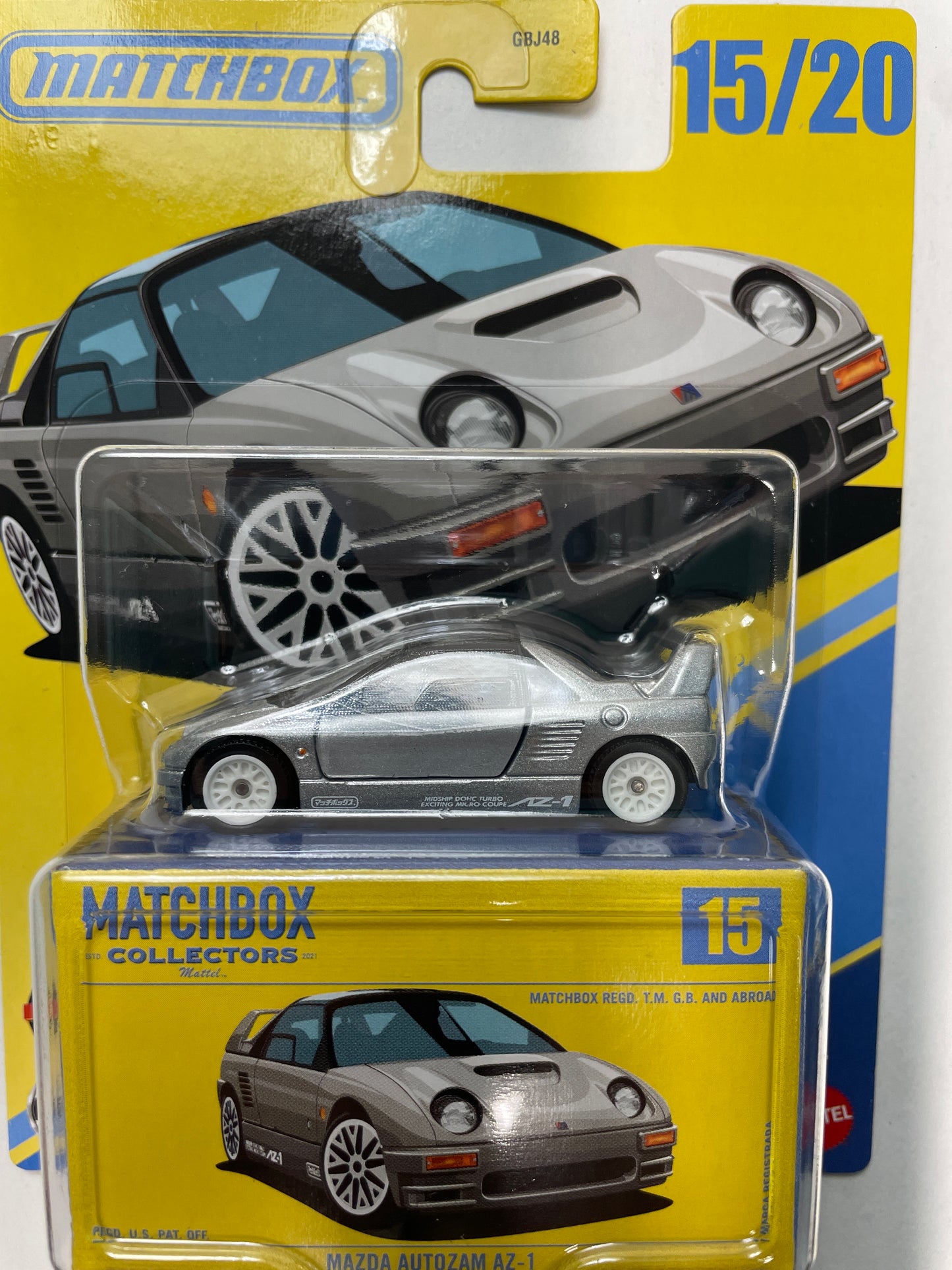 Matchbox Collectors 1/64 Mazda Autozam AZ-1 Silver - JJV96