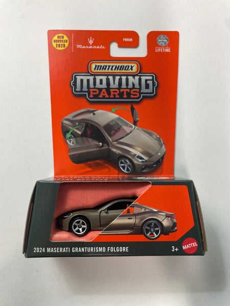 Matchbox 1/64 Moving Parts 2024 Maserati Granturismo Folgore Brown