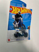 Hot Wheels 1/64 Honda super Cub Custom Blue - Damaged Card