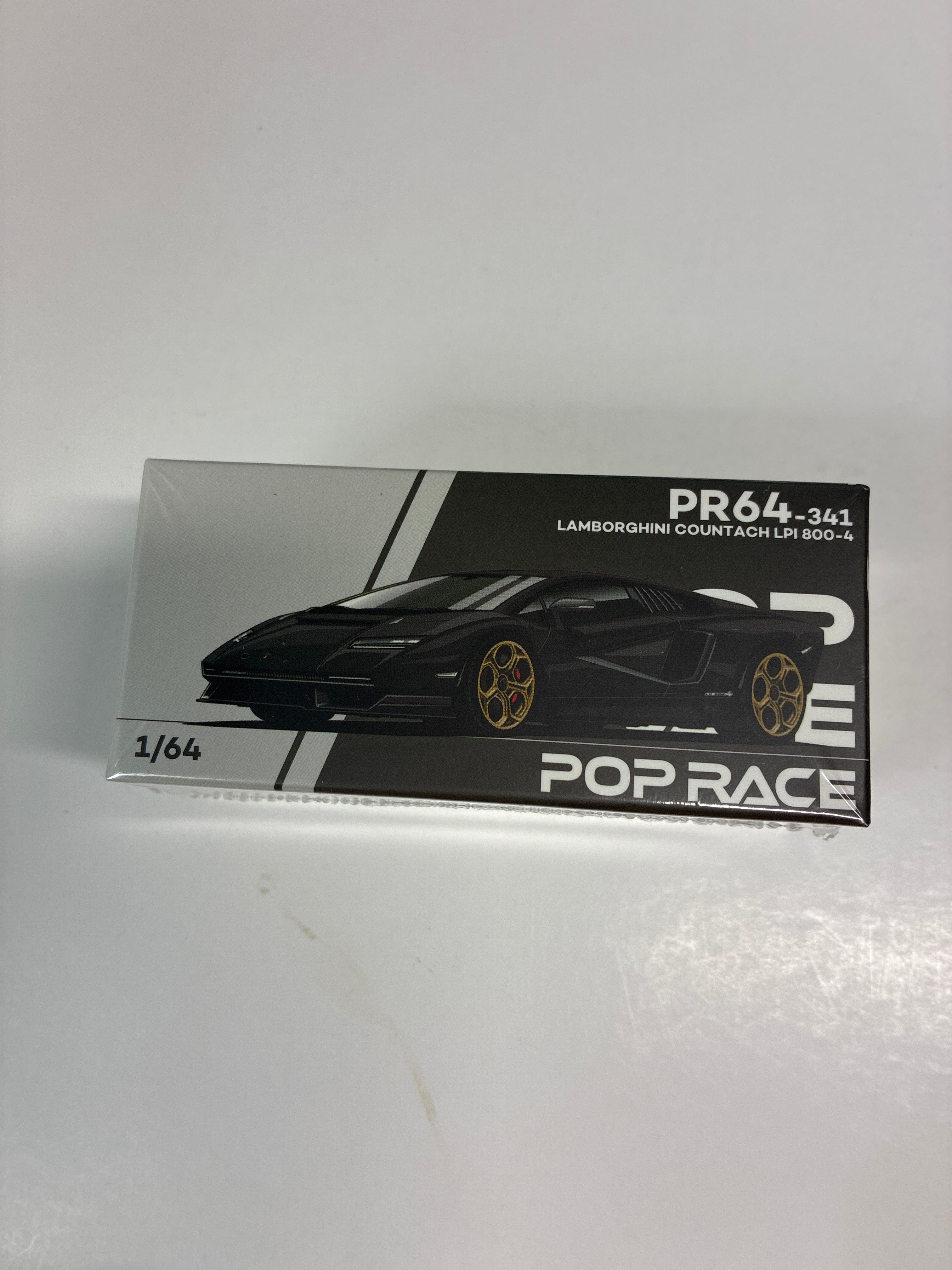 Pop Race 1/64 Lamborghini Countach LPI 800-4 Deep Black - PR64
