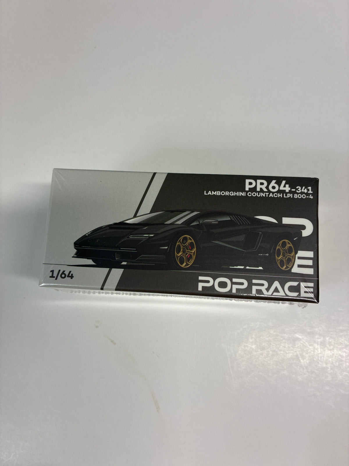 Pop Race 1/64 Lamborghini Countach LPI 800-4 Deep Black - PR64-0341