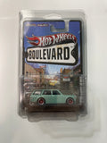 Hot Wheels 1/64 Boulevard ‘71 Datsun Bluebird 510 Wagon Green - Damaged Card