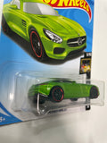 Hot Wheels 1/64 ‘15 Mercedes-Amg GT Green - Damaged Card