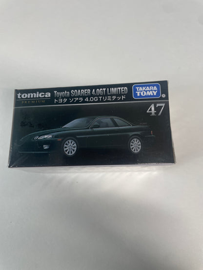 Tomica Premium 1/65 Toyota Soarer 4.0GT Limited #47 Black - 99535