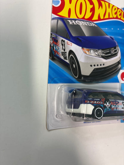 Hot Wheels 1/64 Honda Odyssey Blue - Damaged Box