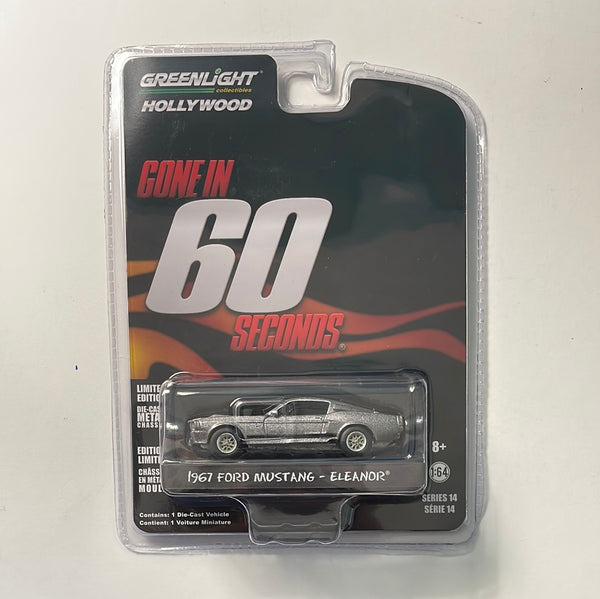Greenlight Hollywood 1/64 Gone In 60 Seconds 1967 Ford Mustang - Eleanor Black