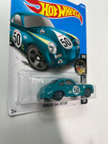 Hot Wheels 1/64 Porsche 356A Outlaw Green - Damaged Card