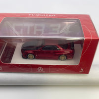 Time Micro 1/64 Nissan Skyline GT-R R34 Red