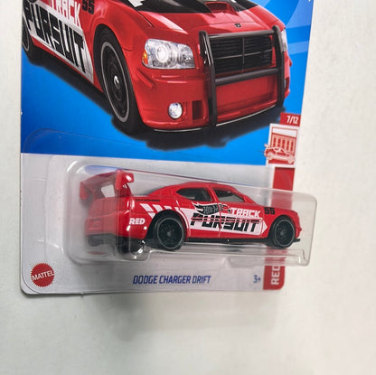 Hot Wheels 1/64 Target Red Dodge Charger Drift Red