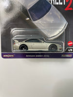 Hot Wheels 1/64 Car Culture Nissan 240SX (S14) Silver - Slide Street 2 Series