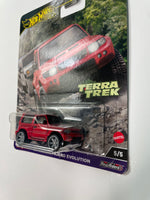 Hot Wheels 1/64 Car Culture Terra Trek Mitsubishi Pajero Evolution Red