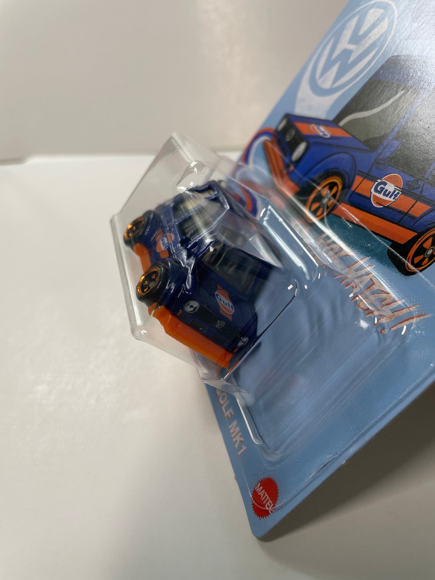 Hot Wheels 1/64 Noppo Gulf Racing Tooned Volkswagen Golf MF1 Blue