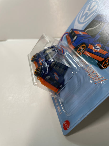 Hot Wheels 1/64 Noppo Gulf Racing Tooned Volkswagen Golf MF1 Blue