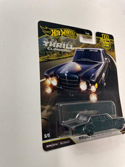 Hot Wheels 1/64 Car Culture Thrill Climbers Mercedes-Benz 300 Sel 6.8 AMG Black - JKF20