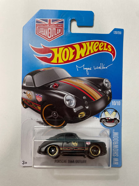 Hot Wheels 1/64 Porsche 356A Outlaw Black - Damaged Card