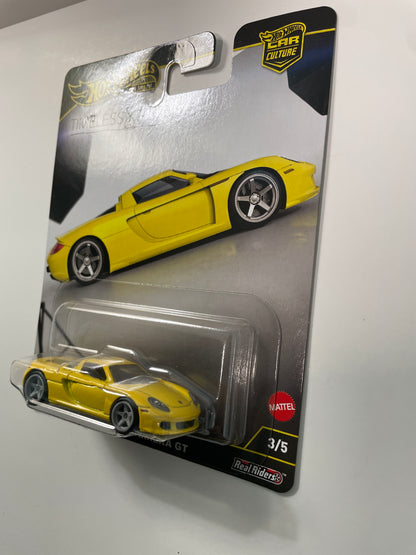 Hot Wheels 1/64 Car Culture Timeless Icons Porsche Carrera GT Yellow - JBK91