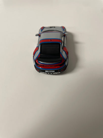 Mini GT 1/64 Porsche 911 Dakar Ice Grey Metallic "Rally 1978"  Red & Grey - MGT00964 - Damaged Car (read description)