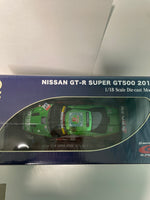 Ebbro 1/18 Nissan GT-R Super GT500 2015 D'Station Advan GT-R Super GT500 Rd.4 Fuji Winner n24 Black & Green