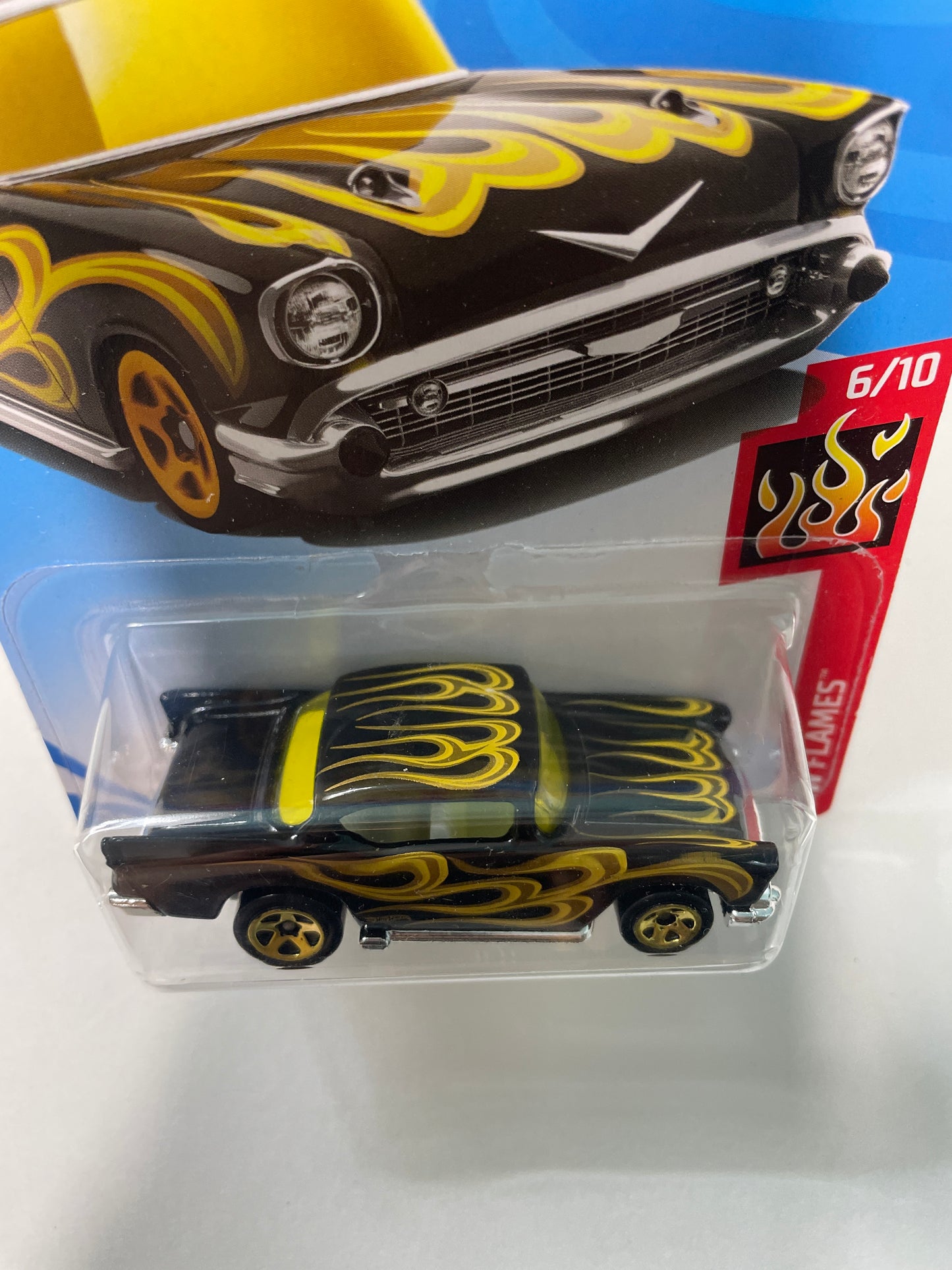 Hot Wheels 1/64 ‘57 Chevy Black & Yellow