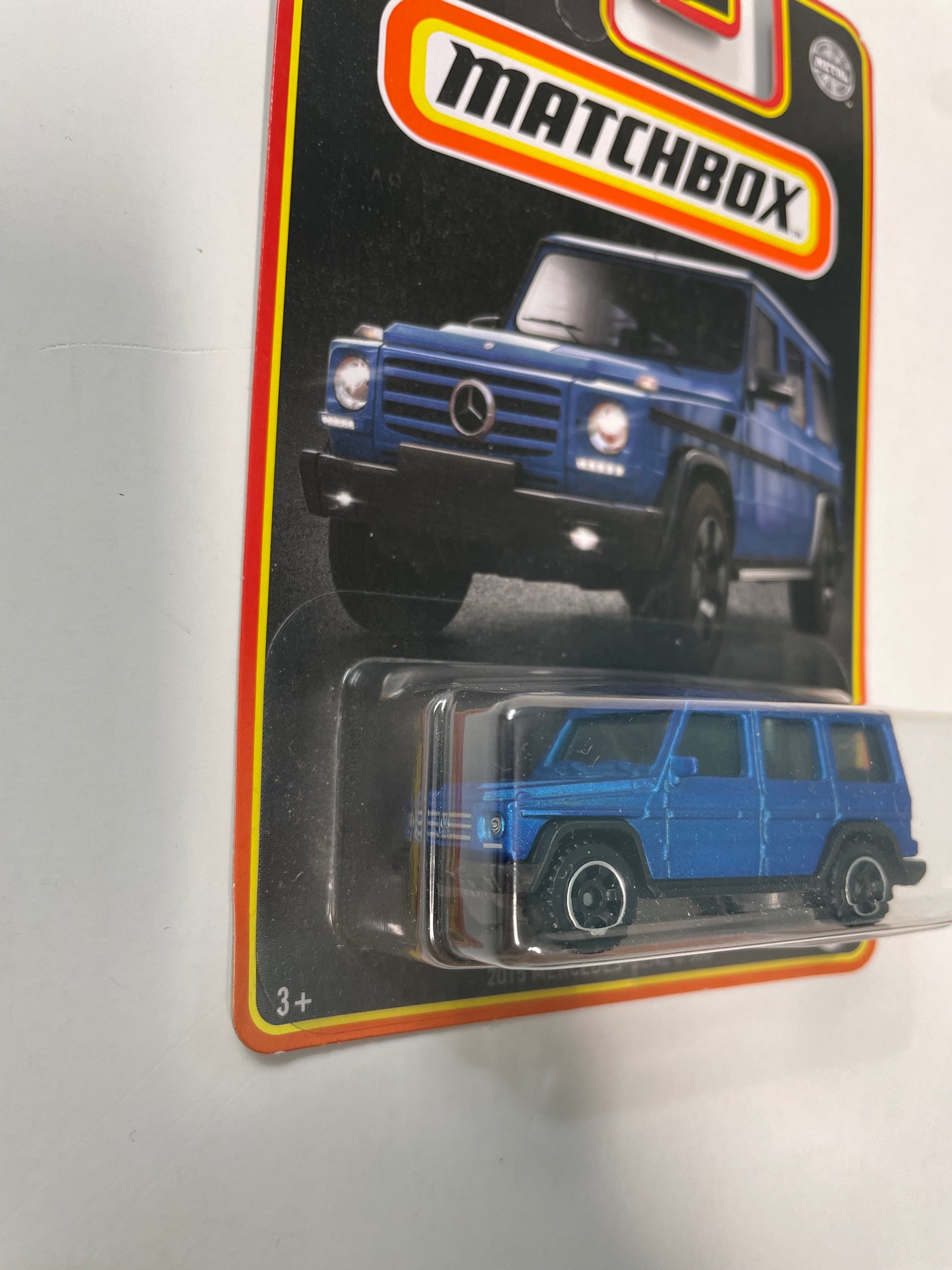 Matchbox 1/64 2015 Mercedes-Benz G 500 Blue - Damaged Box