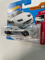 Hot Wheels 1/64 Nissan 300ZX Twin Turbo Police Short Card White