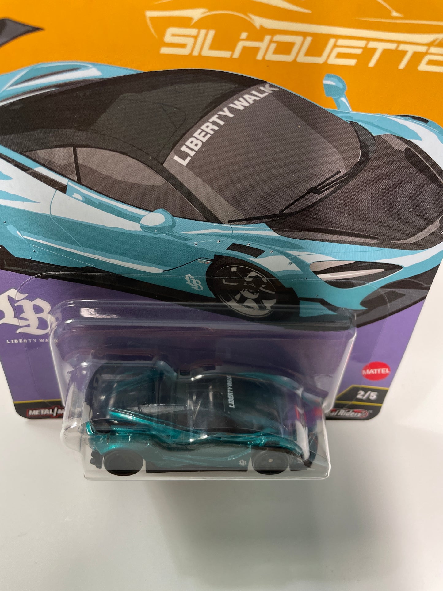Hot Wheels 1/64 Car Culture Silhouettes LB-Works McLaren 720S Blue - JBK47