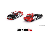 Mini GT x Kaido house 1/64 Datsun Street 510 Racing V1 black & Red