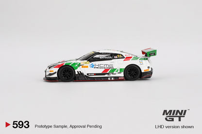 Mini GT 1/64 Nissan GT-R NISMO GT3 #23 KCMG 2018 FIA GT World Cup Macau White