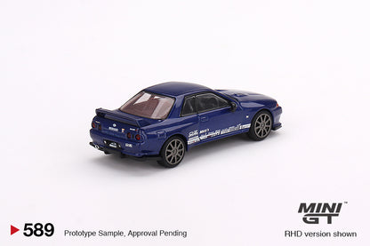 Mini GT 1/64 Nissan Skyline GT-R Top Secret  VR32 Metallic Blue