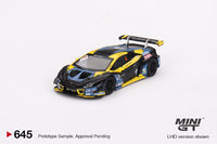 Mini GT 1/64 Lamborghini Huracán GT3 EVO #4 2022 Macau GP Macau GT Cup Phantom Pro Racing Black & Yellow