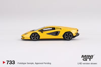 Mini GT 1/64 Lamborghini Countach LPI 800-4 New Giallo Orion Yellow