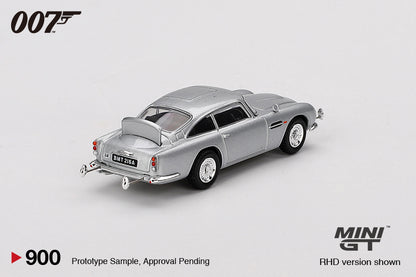Mini GT 1/64 James Bond Is Back In Action Goldfinger 007 Aston Martin DB5 Silver
