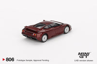 Mini GT 1/64 Bugatti EB110 GT Dark Red Metallic