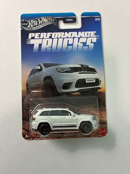 Hot Wheels 1/64 Silver Series Performance Trucks 2019 Jeep Grand Cherokee Trackhawk White - JKX73