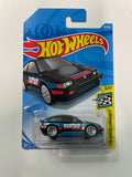 Hot Wheels 1/64 1985 Honda CR-X Black - Damaged Card