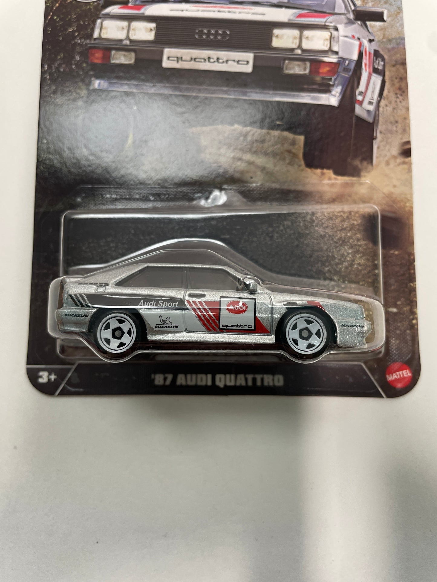 Hot Wheels 1/64 Silver Series Rally Racers '87 Audi Quattro Silver - JKX61