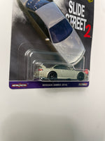 Hot Wheels 1/64 Car Culture Nissan 240SX (S14) Silver - Slide Street 2 Series