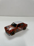 *Loose* Hot Wheels 1/64 Datsun Bluebird 510 n71 Orange & White