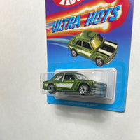 Hot Wheels 1/64 Ultra Hots ‘71 Datsun 510 Green - Damaged Card