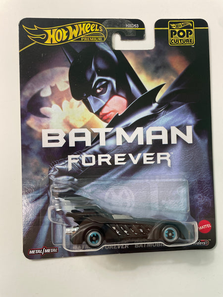 Hot Wheels 1/64 Pop Culture Batman Forever Batmobile Black - Damaged Card