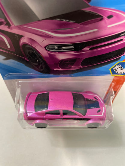 Hot Wheels 1/64 ‘20 Dodge Charger Hellcat Pink - Damaged Box