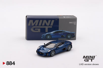 Mini GT 1/64 Jaguar C-X75 Blue