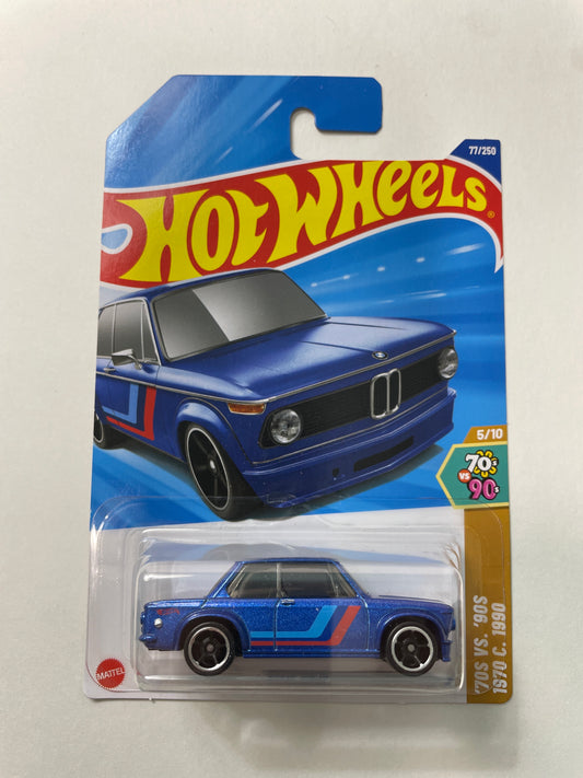 Hot Wheels 1/64 BMW 2002 Blue