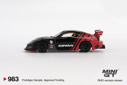 Mini GT 1/64 Mazda RX-7 LB-Super Silhouette Advan Red & Black