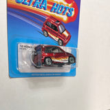 Hot Wheels 1/64 Ultra Hots ‘85 Honda City Turbo II Red - Damaged Card