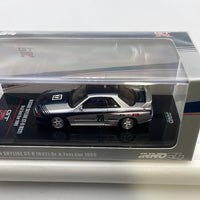 Inno64 1/64 Nissan Skyline GT-R (R32) Gr. A Test Car 1989 Black & Silver