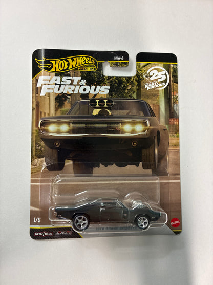 *Chase* Hot Wheels 1/64 Fast & Furious 2026 Mix Q 1970 Dodge Charger R/T Black - JHW74 - Damaged Box