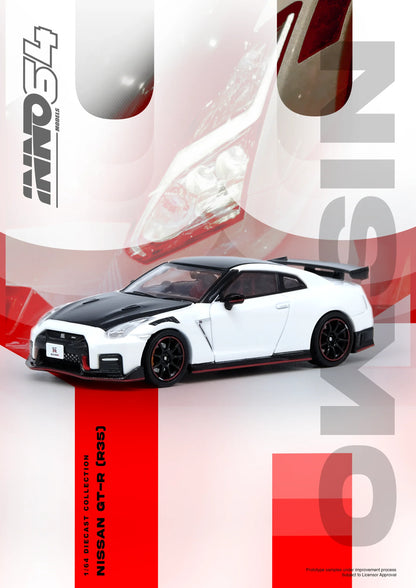 Inno64 1/64 Nissan GT-R (R35) Nismo White & Black